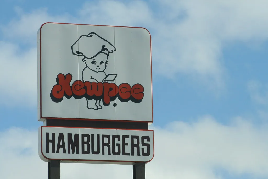 Kewpee Hamburgers post sign